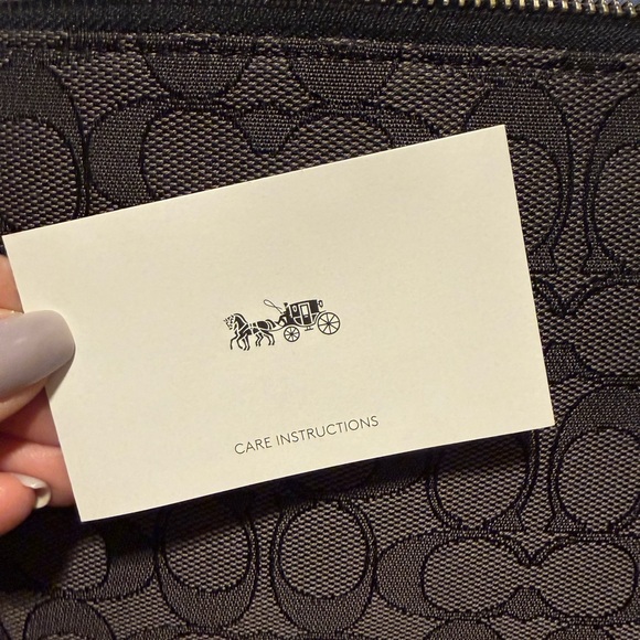 Coach Black and Gray Signature Crossbody Bag - Picture 5 of 6